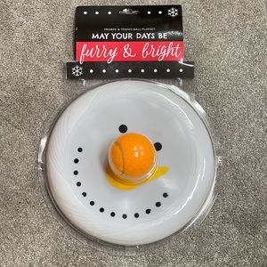 Snowman Frisbee & Tennis Ball Dog Gift Set